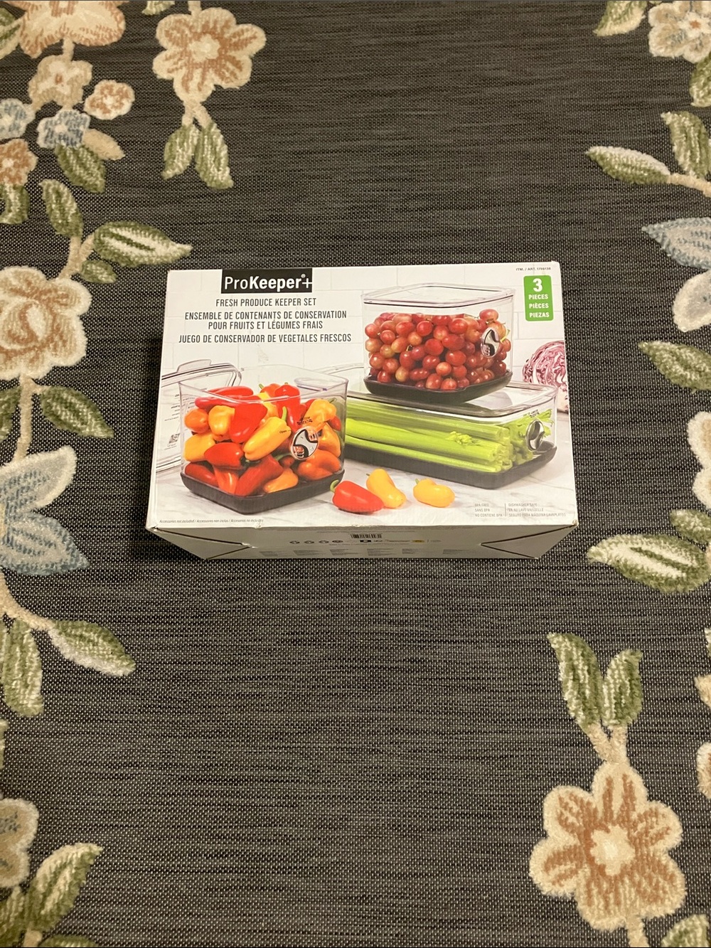 Fresh Produce Keeper Set - Clear with Green Accents